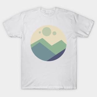 Cute Mountains view illustration T-Shirt